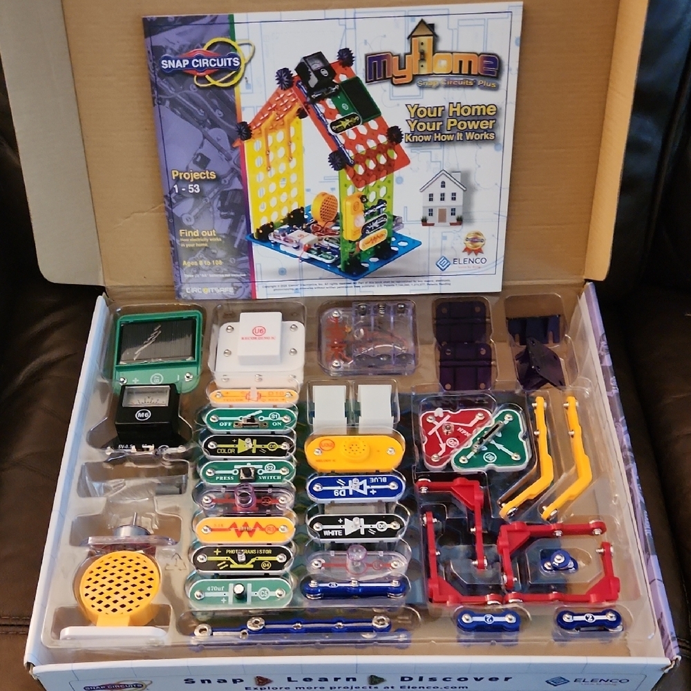Elenco Snap Circuits My Home Electronic Circuit Kiy *Complete* Tested Working